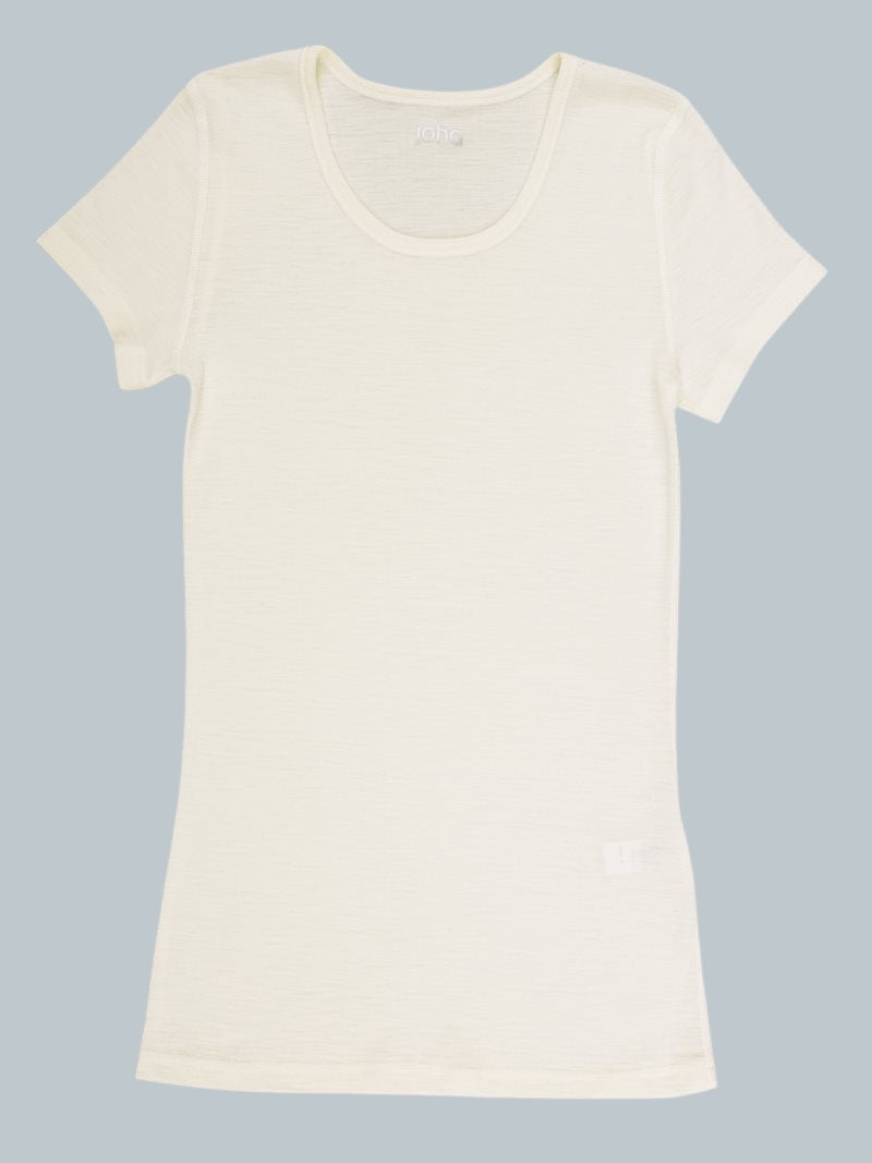 Kortärmad undertröja i ull/T-shirt ”Marie”