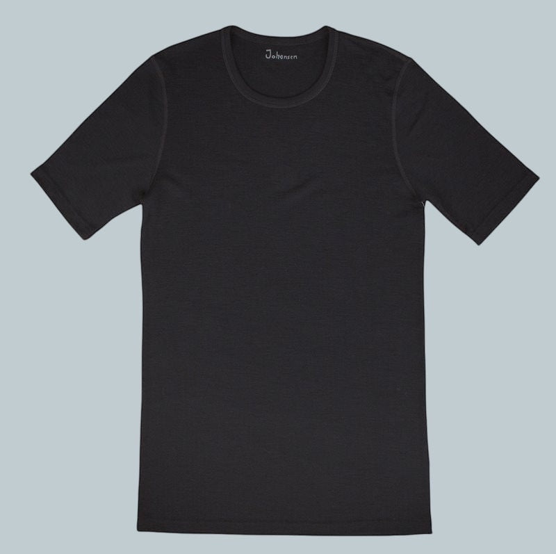 Ull-T-shirt med korta ärmar "Christopher". För män
