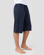 Shorts med dragkedja i båda sidor, i bomull/elastan. Finns i mörkblått, svart och grått.