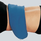 Care Design blue organic heat and cold therapy pack for neck and back pain relief. Filled with triticale, chamomile, and lavender.