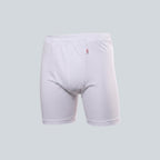 Care Design white cotton boxer shorts with a wide gusset for secure fit and diaper fixation. Available in sizes XS-XXXL.